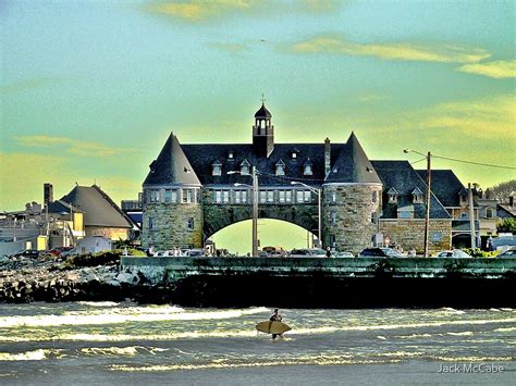 "Narragansett Pier Beach - The Towers *featured" by Jack McCabe | Redbubble