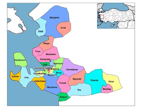 Izmir Districts - MapSof.net