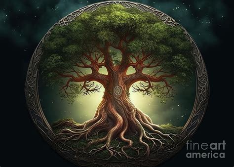 Tree of life Yggdrasil Digital Art by Art Galaxy - Fine Art America