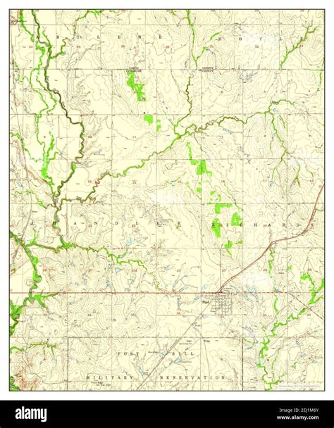 Elgin, Oklahoma, map 1956, 1:24000, United States of America by ...