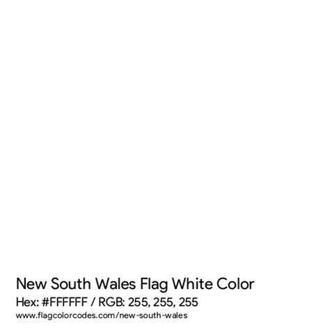 New South Wales flag color codes