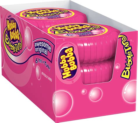 Buy Hubba Bubba Original Bubble Gum Tape, 2 ounce 6 Packs Online at ...