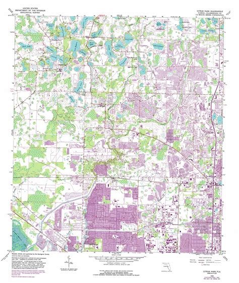 Citrus Park topographic map 1:24,000 scale, Florida