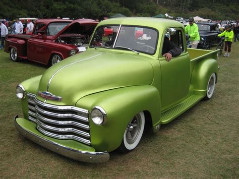 Green Metallic Chevy Truck | Old pickup trucks, Classic cars trucks ...