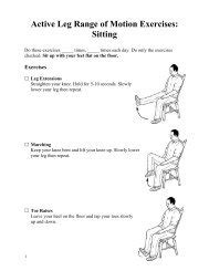 ACTIVE ANKLE & FOOT RANGE OF MOTION EXERCISES