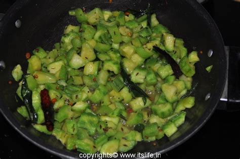 Beerakaya Fry - Ridge Gourd Stir Fry - Heerekayi Palya - Turai Subzi ...