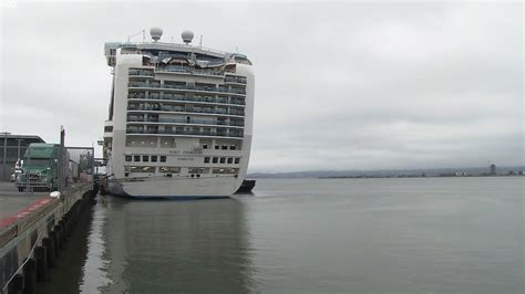 Video Cruise ship damaged after striking pier while docking - ABC News