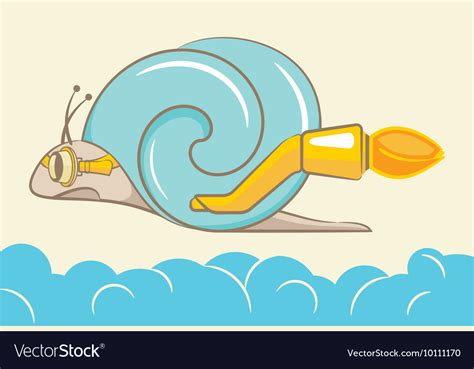 Turbo snail Royalty Free Vector Image - VectorStock