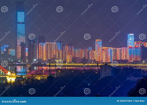 Wuhan City Skyline Scenery in Wuahn, Hubei, China Editorial Stock Image ...