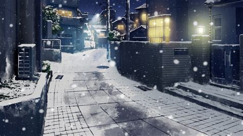 Anime Winter Scenery Wallpaper