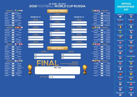 World Cup 2018 Russia – Table Schedule – HD Wallpaper