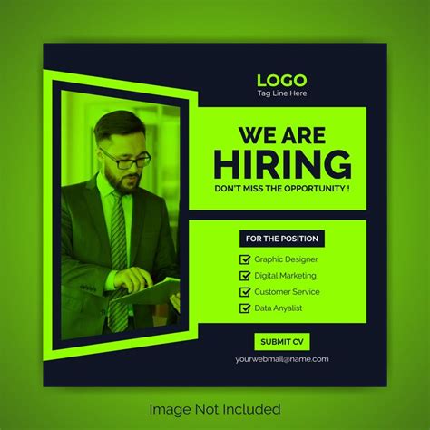 Premium Vector | Hiring Job vacancy social media post or web banner ...