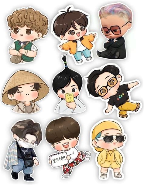 Sticker | Cute drawings, Bts drawings, Chibi