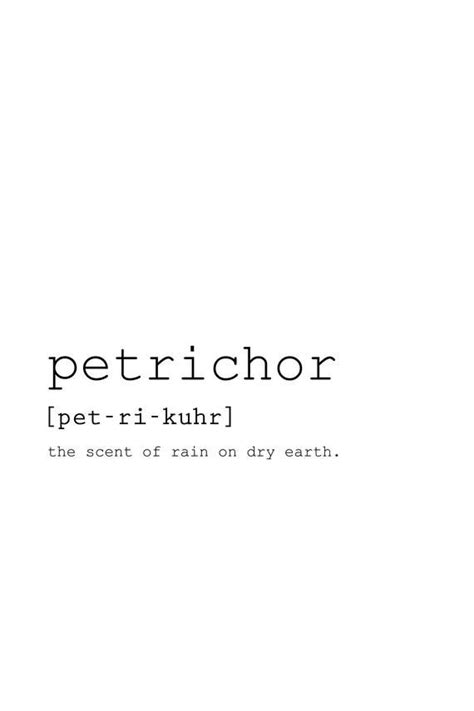 Petrichor Definition, Home Definition Print Art, Quotes Printable ...