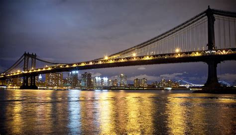 Manhattan Bridge in the Brooklyn borough of New York City - Images ...