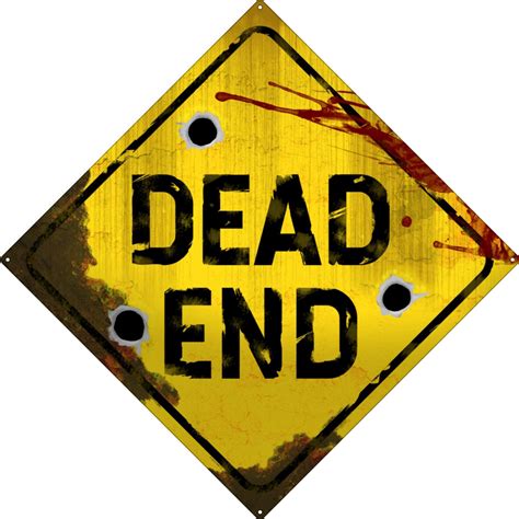 Dead End Tin Sign - Buy Online at Grindstore.com | Dead end sign, Tin ...