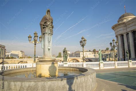 skopje city statue in archaeological museum of macedonia Stock Photo ...