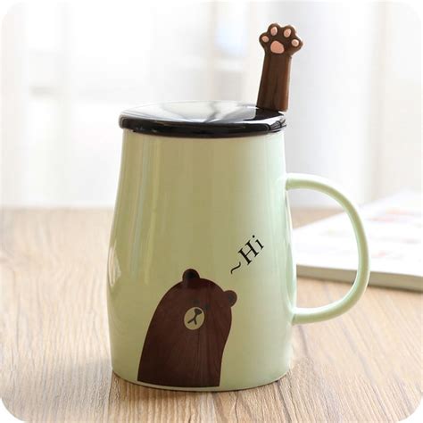 Ceramic Coffee Mug and Spoon Set - ApolloBox