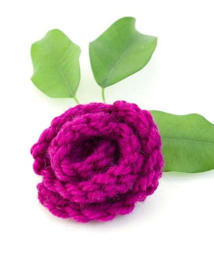 Crochet Rose Appliqué Free Pattern ⋆ Crochet Kingdom