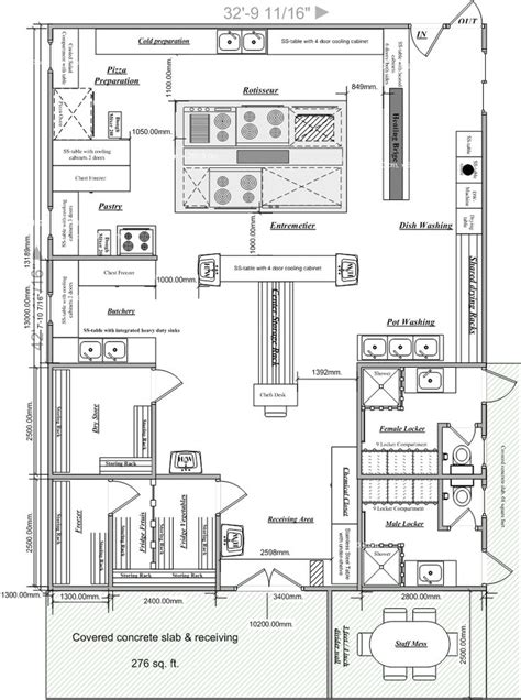 Blueprints of Restaurant Kitchen Designs | Restaurant kitchen design ...