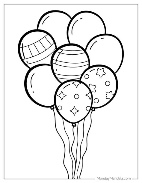 Coloring Pages For Kids Balloons