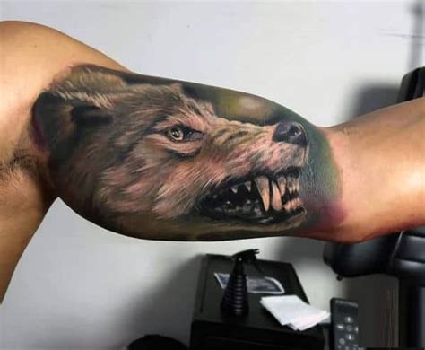 50 Realistic Wolf Tattoo Designs For Men - Canine Ink Ideas