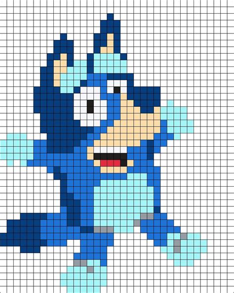 Bluey by IKandiAddict on Kandi Patterns | Diy perler bead crafts, Melty ...