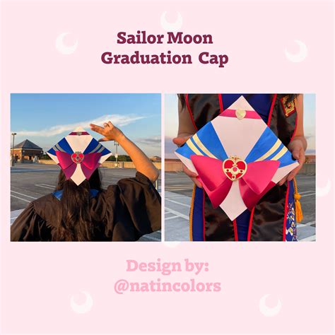 Sailor Moon Graduation Cap Tutorial SVG & PNG Files - Etsy