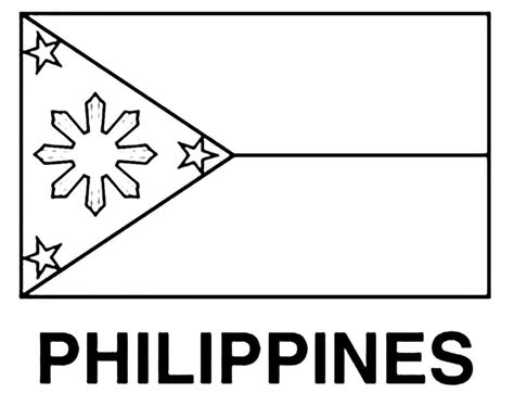 Printable Flag of Philippines coloring page - Download, Print or Color ...