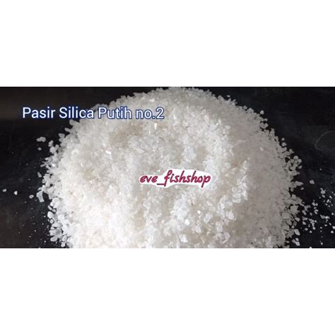 Jual Pasir Silica Silika Putih No. 1 2 Media Hiasan Dasar Aquarium 1 kg ...