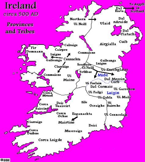 Ireland's History in Maps (500 AD) | Ireland history, Ireland map ...