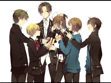 Download Group Comforting Friend Anime Boys Aesthetic Wallpaper ...