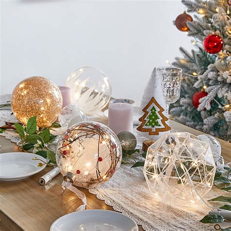 Glowing Christmas Decorative Balls - Glass - Holiday Season Decoration ...