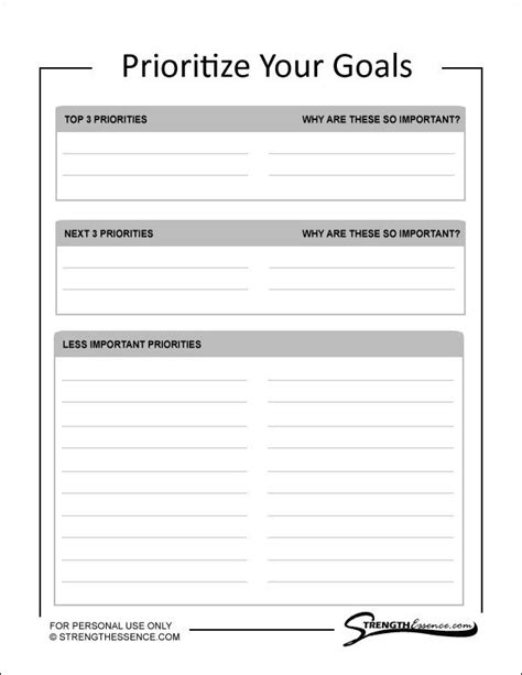 goal-tracker-goal-priorities - Strength Essence | Free goal printables ...