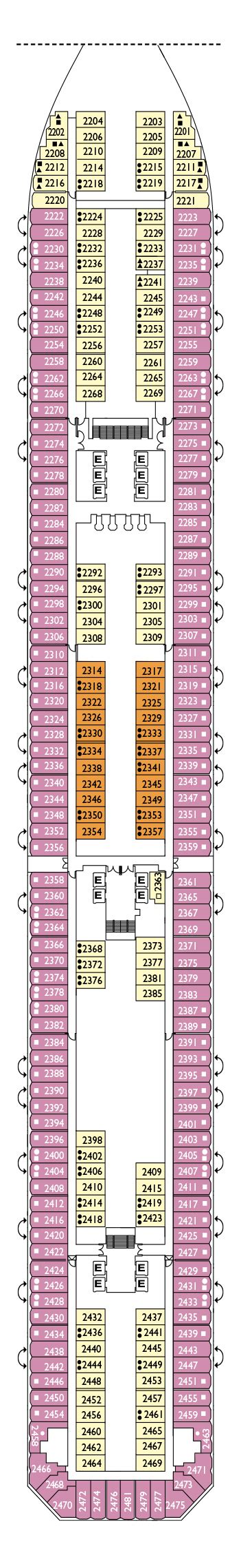 Costa Pacifica Deck Plans | CruiseInd