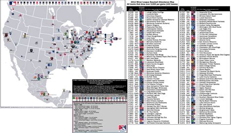 Minor League Baseball Teams Map | Map Of The World