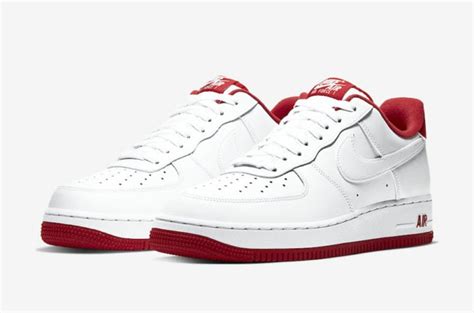 Nike Air Force 1 Low White University Red CD0884-101 Release Date Info ...