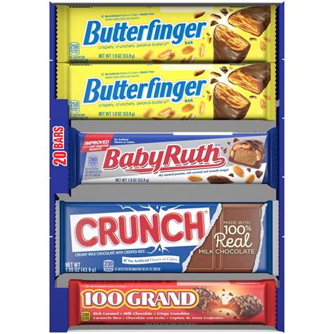 Butterfinger & Co. Assorted Chocolate, Full Size Candy Bars, (20 Count ...