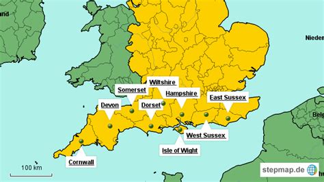 Counties Of South England Map - United States Map