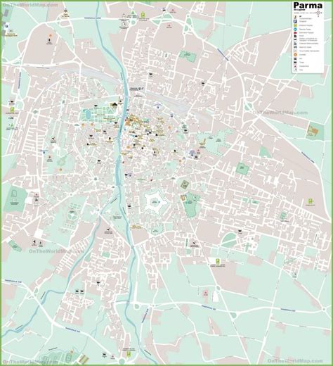 Parma tourist attractions map City Maps, Tourist Attraction, Paths ...