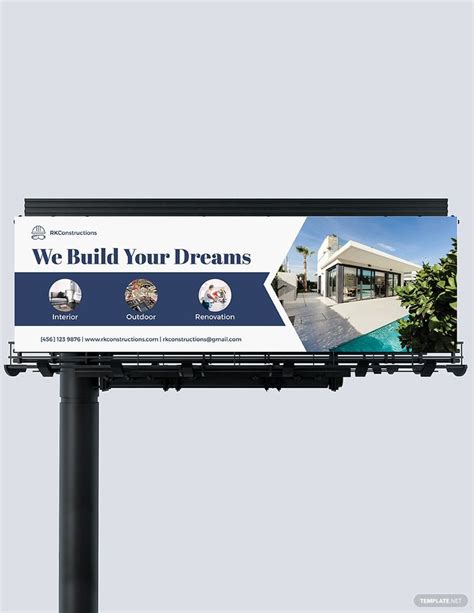 Construction Billboard Template - Download in Illustrator, PSD ...