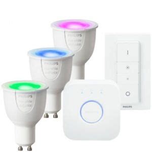 Philips Hue GU10 Color Blanco ambiente Starter Kit Inteligente Spot Luz ...