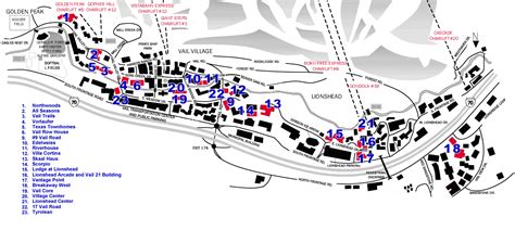 Crestwood Lodge Snowmass: Map Of Vail Lodging