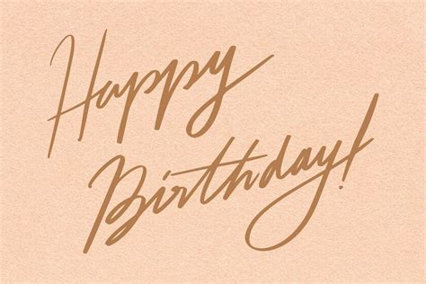 Happy birthday cursive calligraphy vector | premium image by rawpixel ...