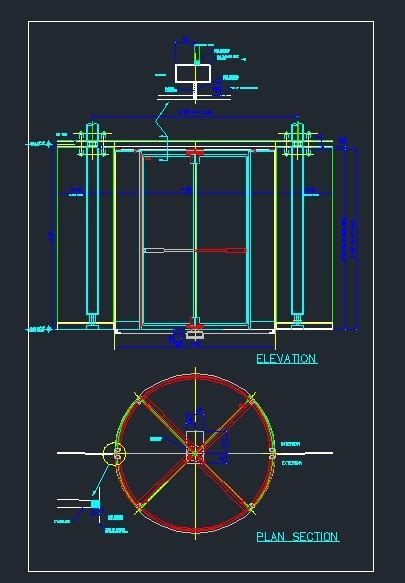 Revolving door - CAD Files, DWG files, Plans and Details