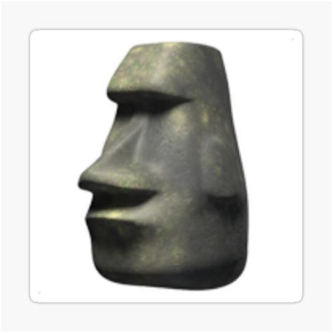 "Multiple Moai Bruh Emoji Rock" Sticker for Sale by Yeeeyeee0 | Redbubble