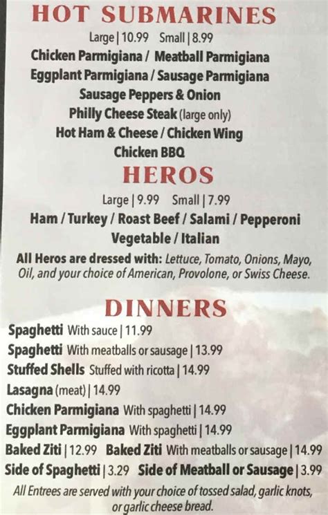 Jerlando's Pizza Montour Falls Menu, Montour Falls, NY