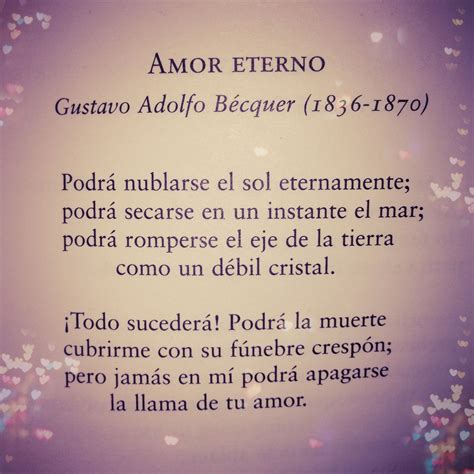 Gustavo Adolfo Becquer Amor Eterno