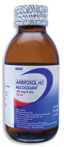 Mucosolvan Syrup Dosage & Drug Information | MIMS Philippines