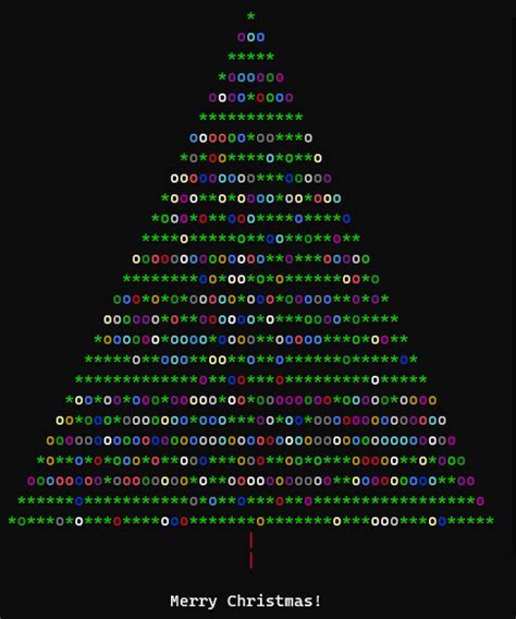 Colorful ASCII Christmas Tree in C# by ChatGPT | Martin Zikmund